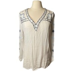 Nygard Boho Chic Gauzy Flowy Blouse Women’s Size Small